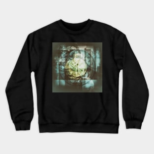 multi exposure clock Crewneck Sweatshirt